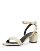 Studded Arena Leather Ankle-wrap