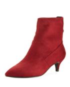 Harlow Pointed-toe Stretch-suede Booties