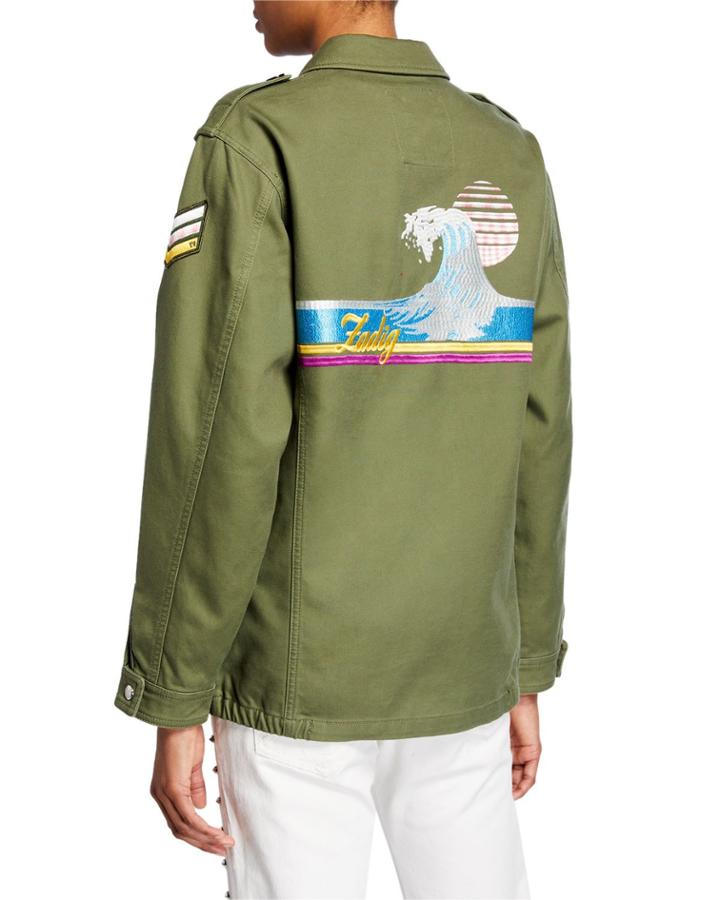 Kid Brode Wave Embroidered Jacket