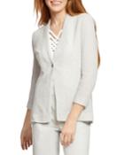 Plus Size One For All One-button Jacket