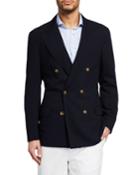 Men's Double-breasted Large Peak