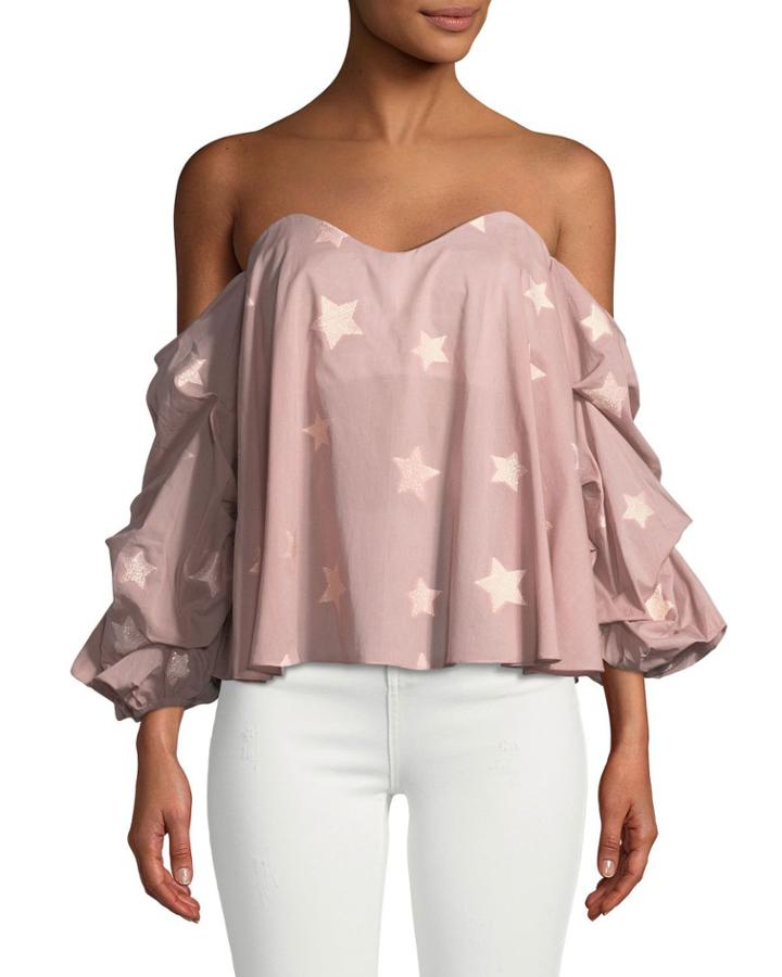 Gabriella Off-the-shoulder Shimmer