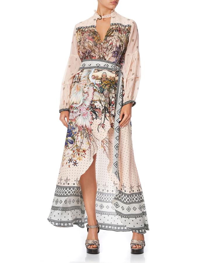 Printed High-low Wrap
