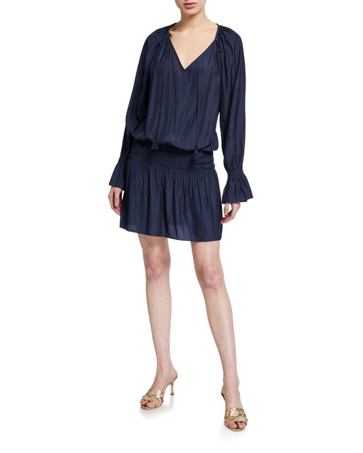 Lane Shirred-waist Dress
