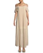 Cold-shoulder Flutter-sleeve