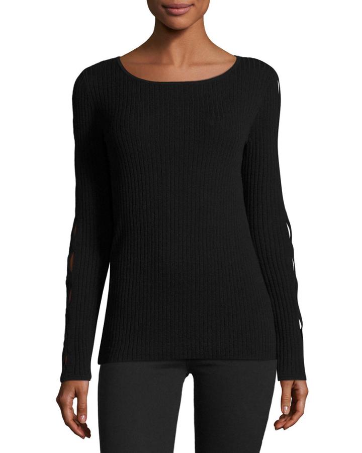Kimila Cutout-sleeve Ribbed
