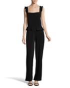 Ruffle-trimmed Moss-crepe Jumpsuit