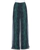 Carmen Python-print Georgette Pants