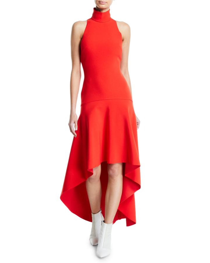Bahar Drop-waist Asymmetrical Cocktail Dress