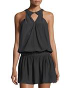 Kara Drop-waist Keyhole Dress