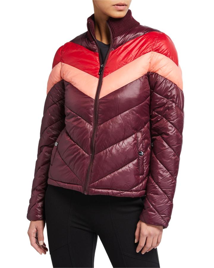 Chevron Packable Puffer Jacket