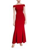 Jackie Off-the-shoulder Trumpet Gown