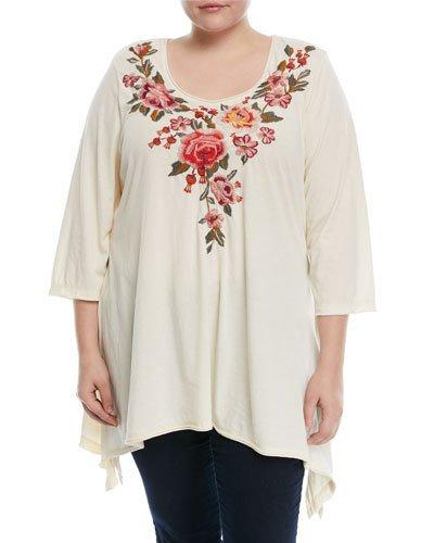 Farley Embroidered Long-sleeve Tee,