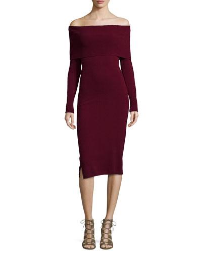 Off-the-shoulder Cashmere