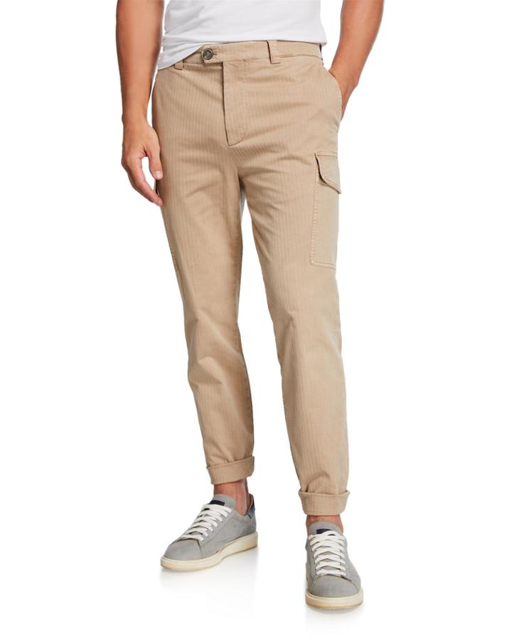 Men's Micro-chevron New Cargo Trousers