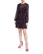 Robin Floral-print Long-sleeve Silk