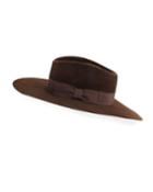 Faye Felt Panama Hat W/ Grosgrain Band
