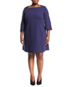 Square-neck Fit & Flare Dress,