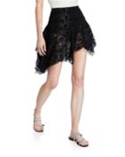 Velvet-lace High-low