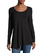 D-ls Scoop-neck Uneven Hem