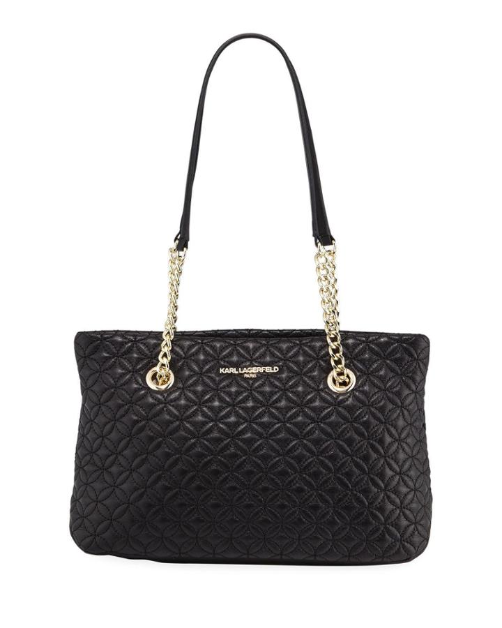Karolina Quilted Leather Tote Bag