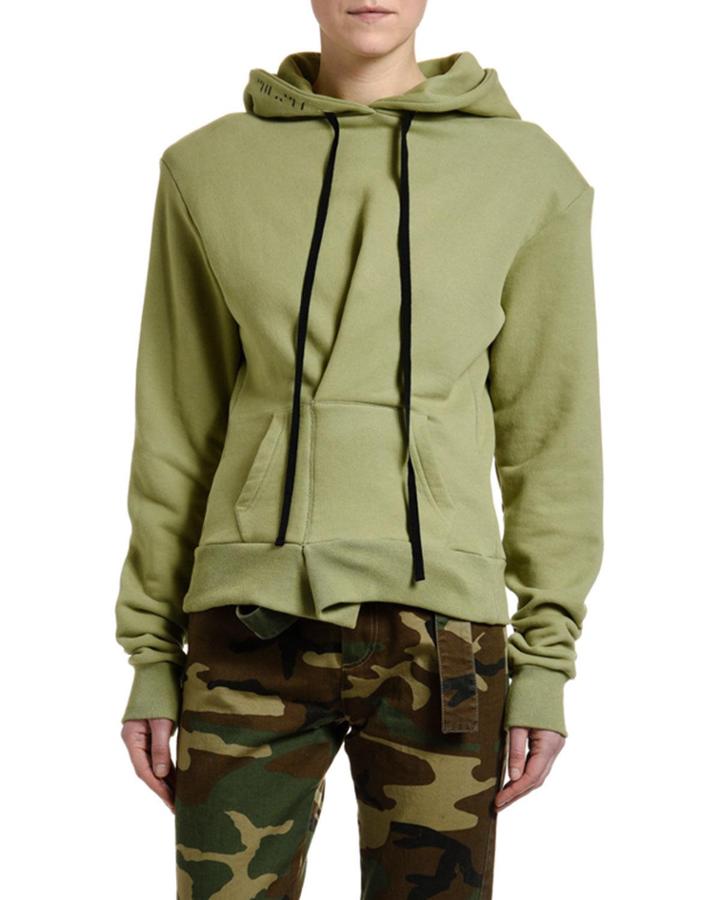 Pintucked Hoodie