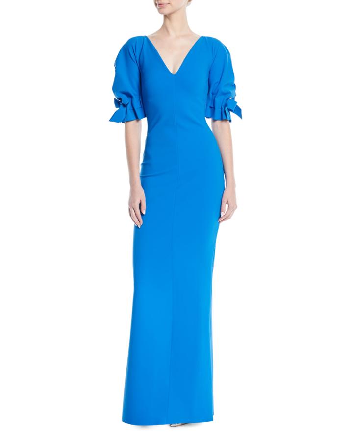Zeina Tie-sleeve Gown
