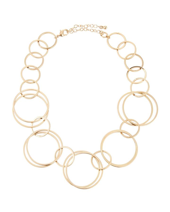 Single Strand Circle-link Necklace