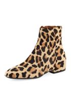 Ulyssaa Leopard-print Calf Hair Bootie