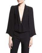 Deep-v Cape Jacket, Black