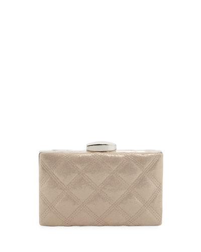 Leap Quilted Stitched Clutch Bag