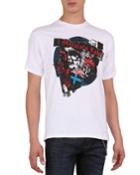 Men's Skull & Guitar Graphic Print T-shirt