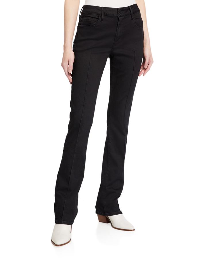 Le Mini Boot-cut Pintuck Jeans