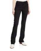 Le Mini Boot-cut Pintuck Jeans