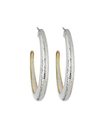 Hoopla Large Tapered Hoop Earrings,