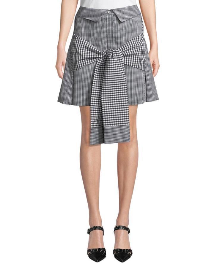 Crowd Pleaser Tie-front Gingham