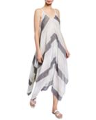 Striped Sleeveless Cover-up Dress