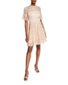 Marrakech Sora Daisy Lace Short-sleeve Dress