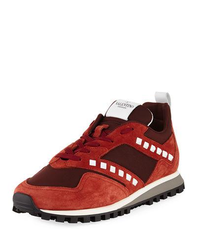 Men's Rockrunner Leather & Mesh Trainer