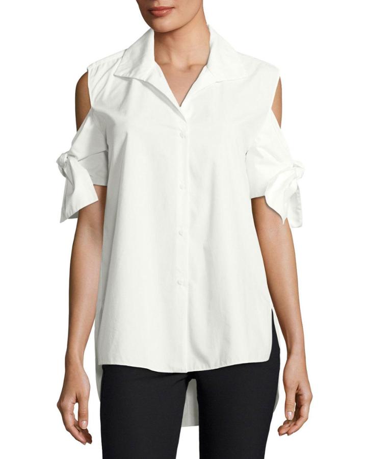 Tie-sleeve Long Cotton