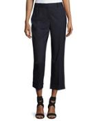 Heze Contour Cropped Pants, Navy