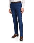 Men's Wool-cotton Straight-leg Pants
