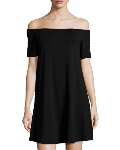 Off-the-shoulder Jersey Dress