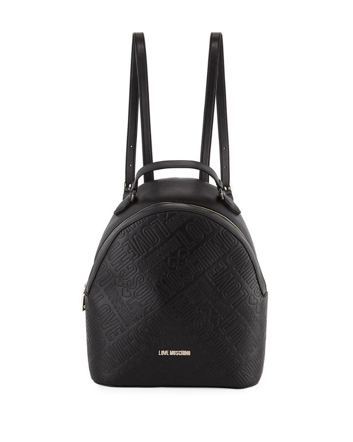 Logo-embossed Backpack