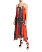 Printed V-neck Sleeveless
