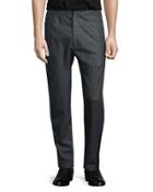 Sector Cashmere-blend Track Pants, Charcoal