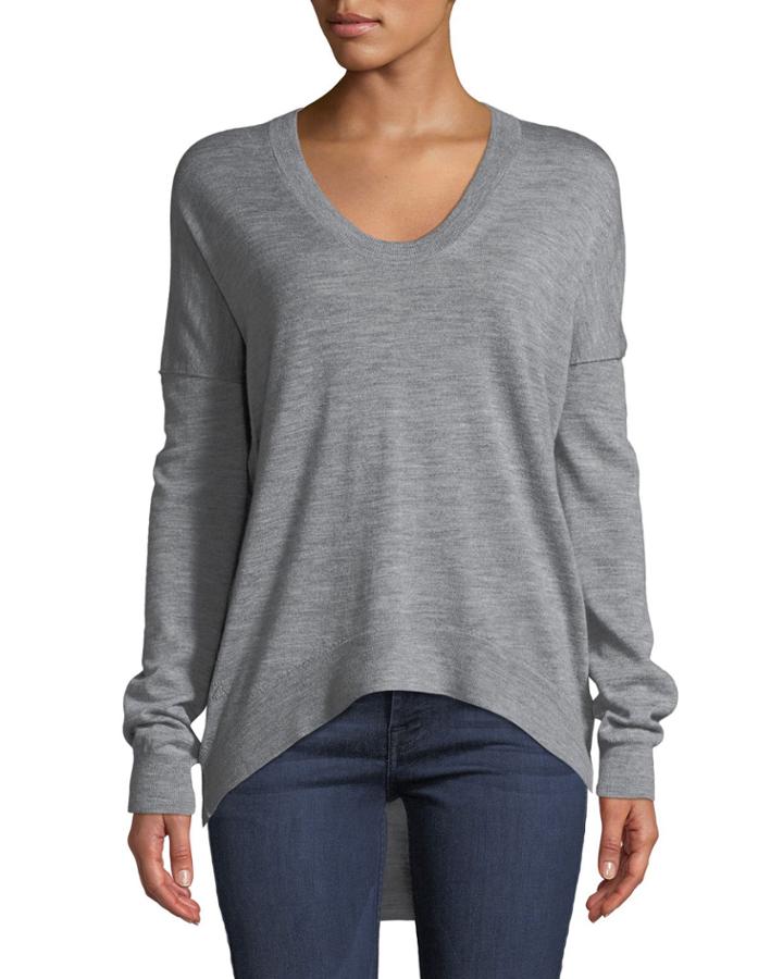Preppy Star-patch Wool Top