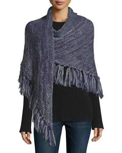 Chunky Melange Triangle Wrap