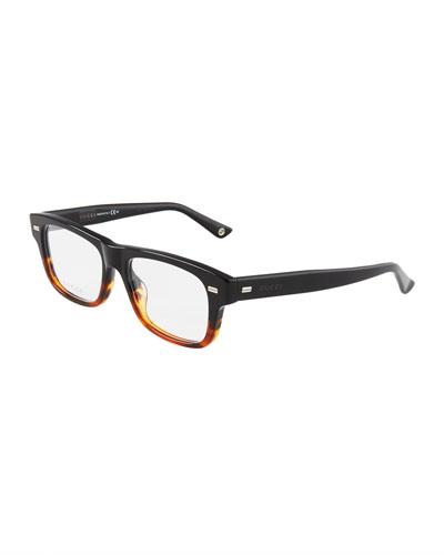 Square Havana Acetate Glasses