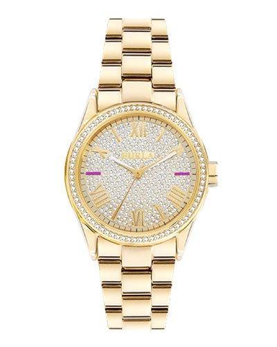 35mm Eva Crystal Bracelet Watch, Golden